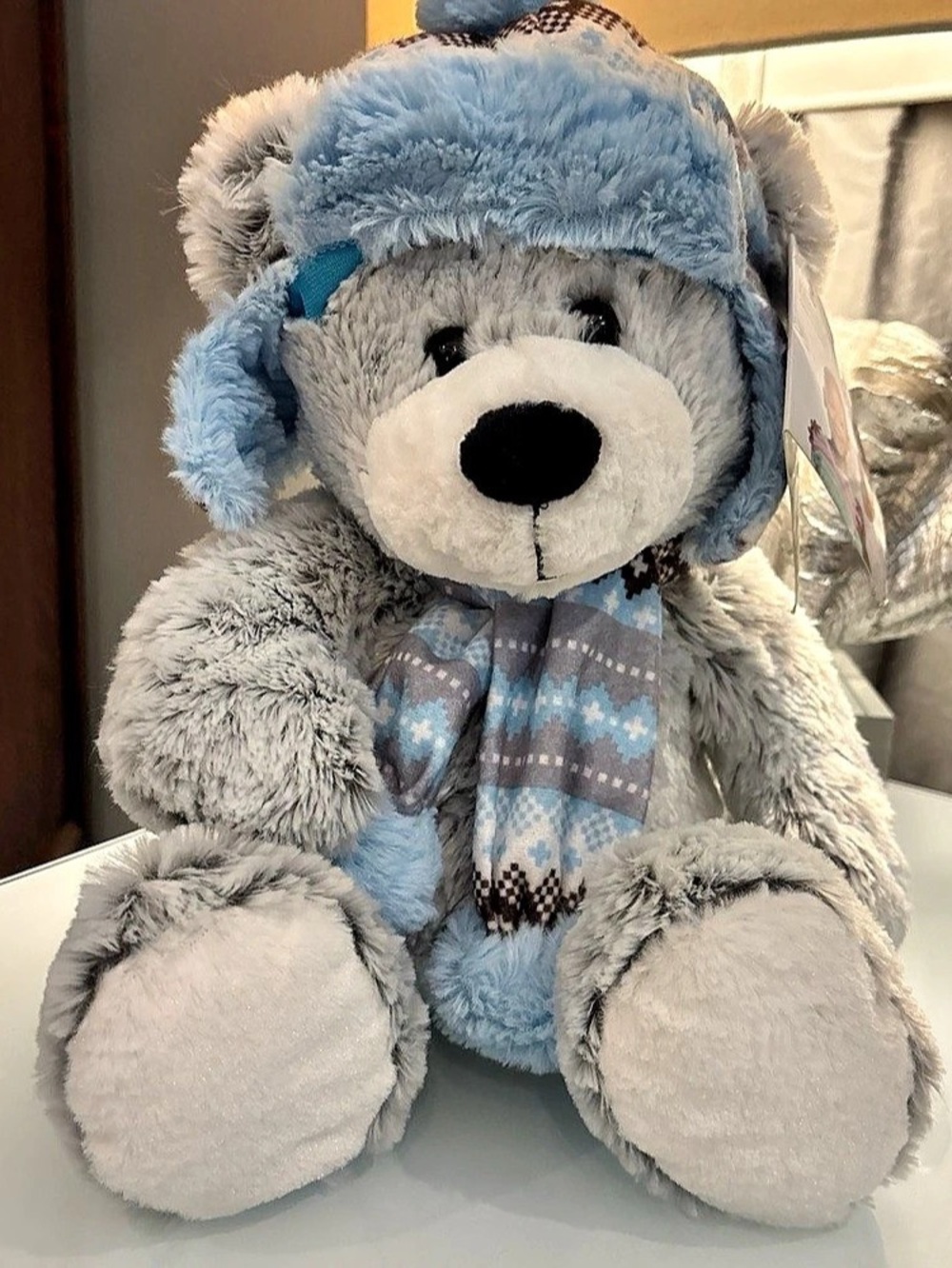 St. Jude Children's Research Hospital Gray & Blue Plush Bear